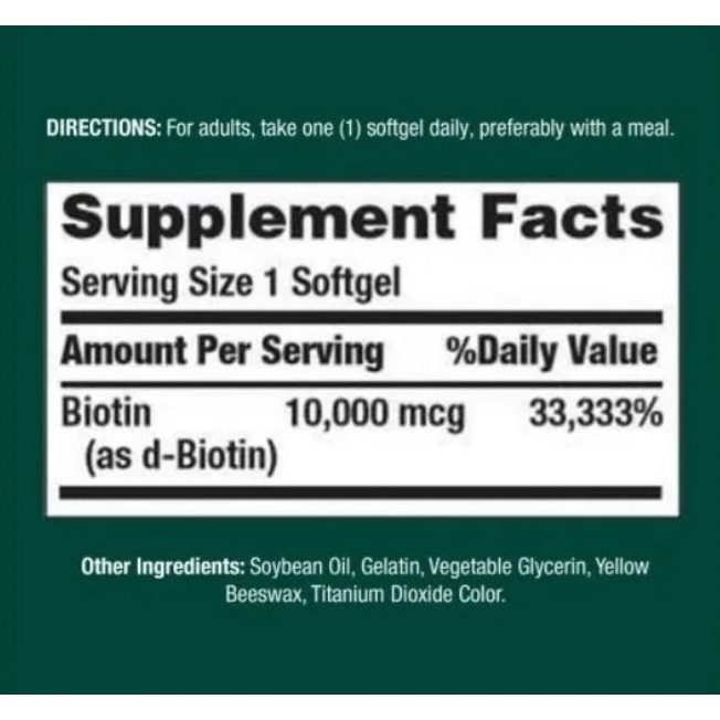 Biotina 10,000mcg