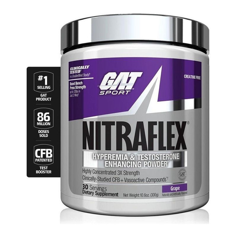 Pre Entreno Gat Nitraflex 300 G (oxido Nitrico) Dlc P9 - Suplefit Mx