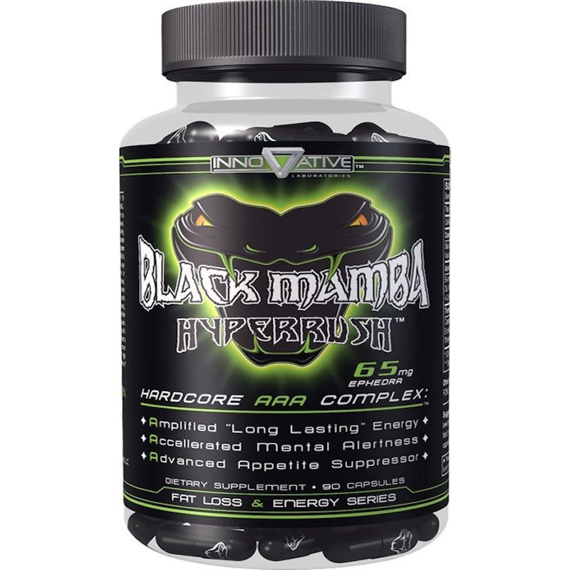 Innovative Black Mamba Hyperrush 65mg Ephedra 90cap Lpv He1 - Suplefit Mx