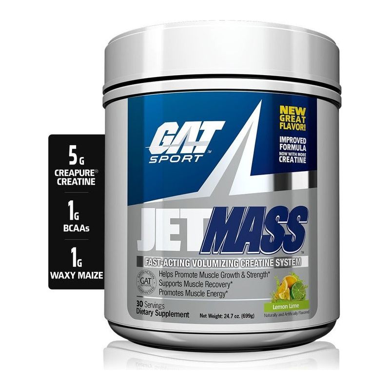 Gat Sport Jet Mass Creatina Post Entreno 30 Servicios Sf Cr - Suplefit Mx