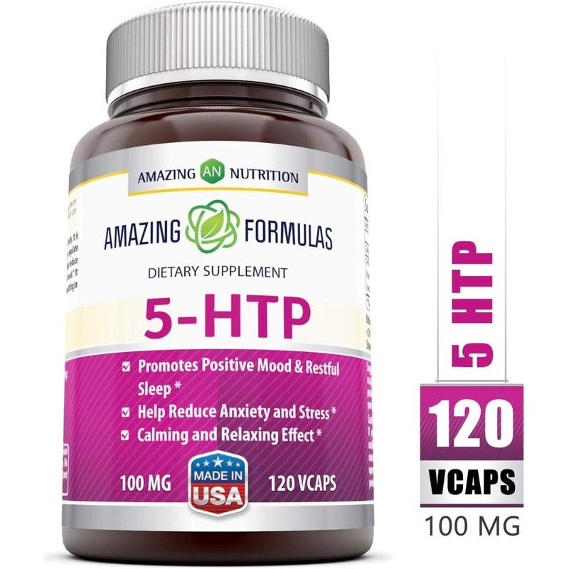 5 H T P Htp Premium Maxima Potencia 100mg 120 Capsulas Eg H6 - Suplefit Mx