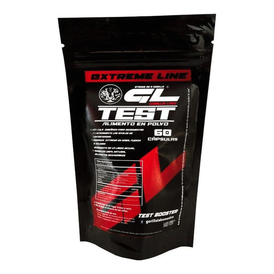 Test 60 Capsulas Gorilla Labs - Suplefit Mx