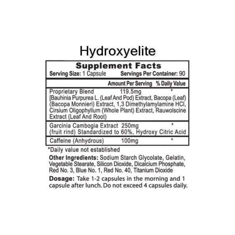 Htp Hydroxyelite 90 Capsulas Quemador De Grasa Dlc Tg7 - Suplefit Mx